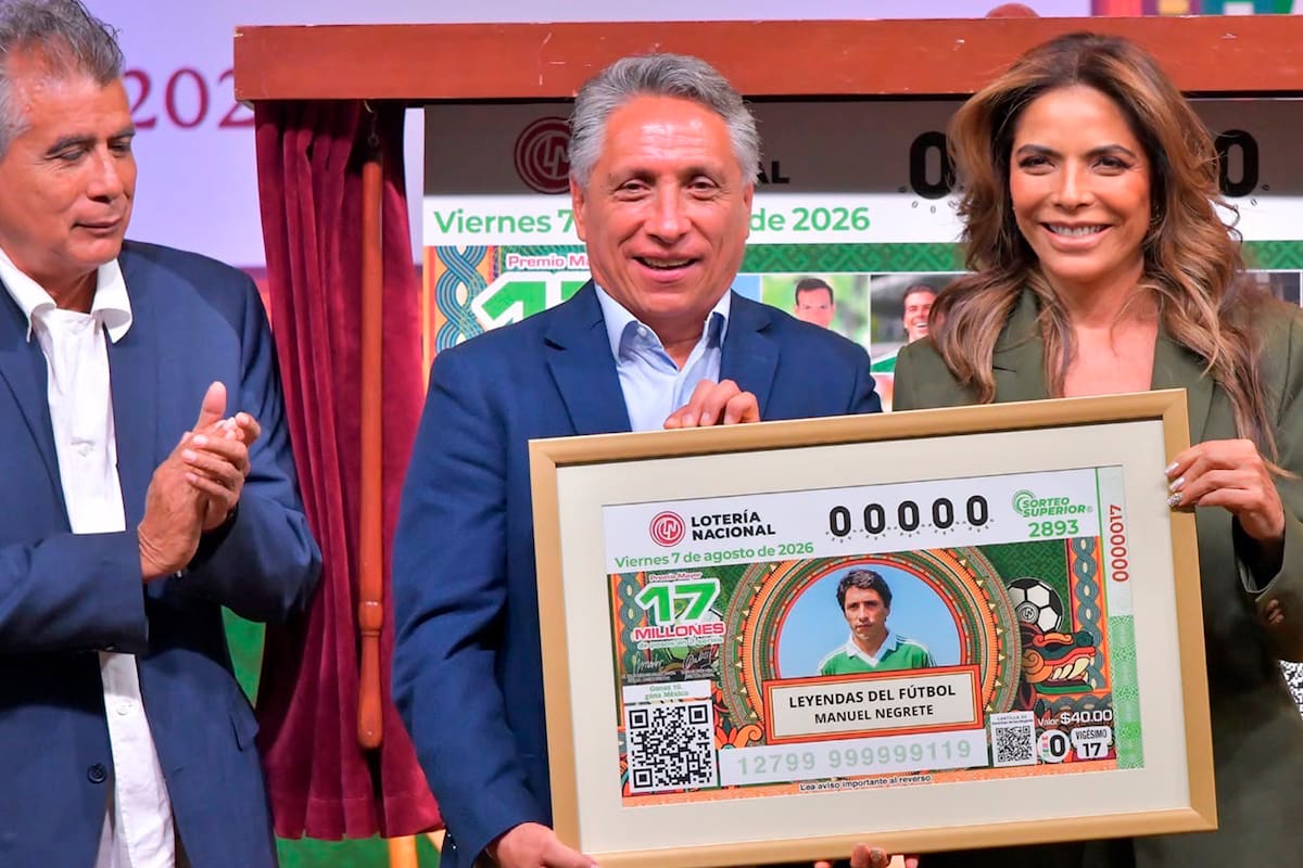 Lotería Nacional lanza billetes de Leyendas del Fútbol Mexicano