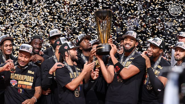Los Knicks son los últimos campeones de la NBA Cup | Foto: Knicks