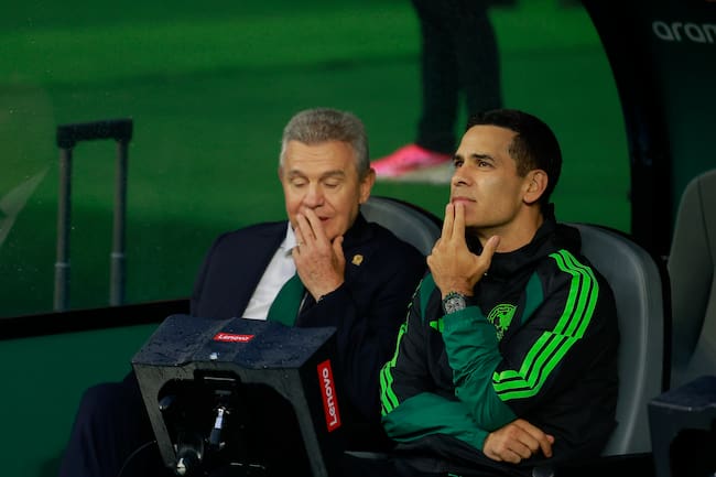 Rafael Márquez y Javier Aguirre