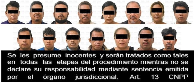 Durante el operativo de fuerzas federales de días pasados en Guerrero, un grupo de 15 adultos y un menor fueron detenidos como presuntos integrantes de "Los Ardillos".