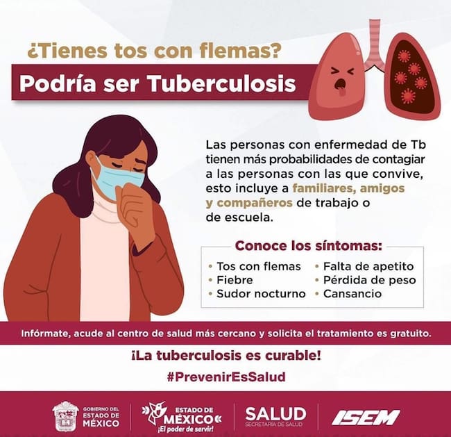La tuberculosis es una enfermedad grave, pero tratable si se atiende a tiempo.