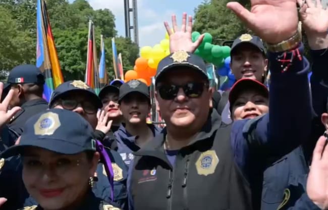 En esta la edición 48 de la Marcha del Orgullo, por primera ocasión elementos de la SSC se hicieron presentes, pero como parte de la comunidad.