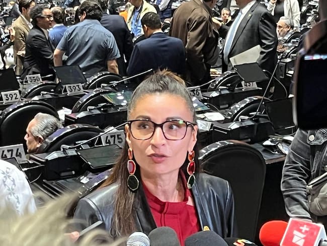 La diputada de Movimiento Ciudadano, Laura Ballesteros exigió la renuncia de Rosario Piedra.