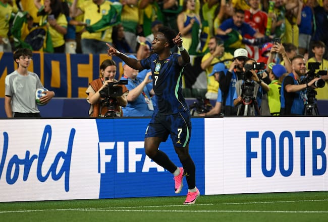 Brasil Vinicius Jr festejó