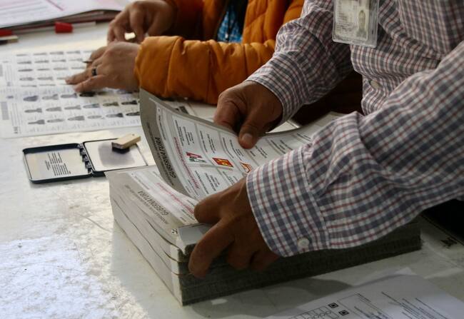 Tarjetas de votaciones