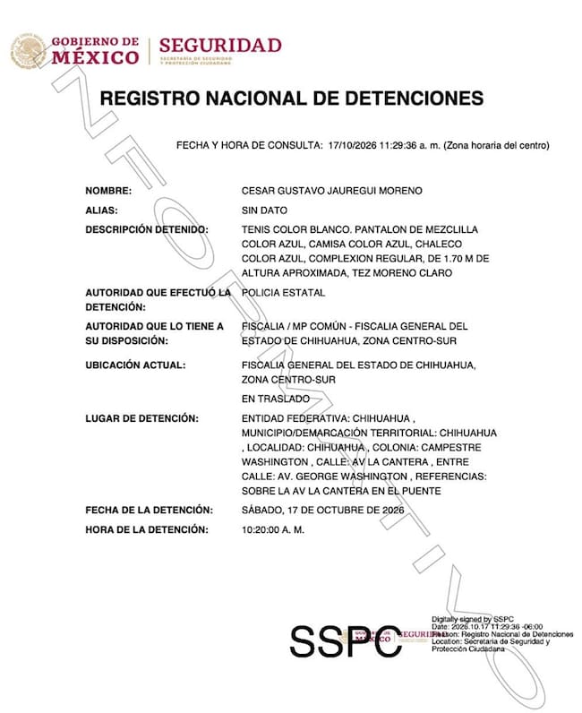 La detención del exfiscal está presuntamente relacionada con el caso de El Pinal, en el que dos elementos de la CIA habrían perdido la vida.