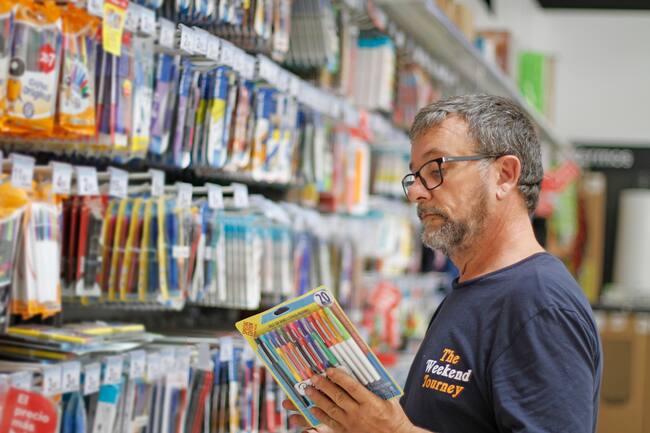 Compra de útiles escolares