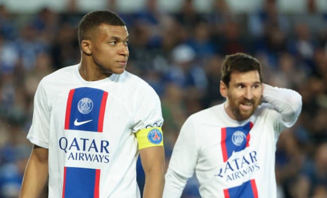 Mbappé y Messi